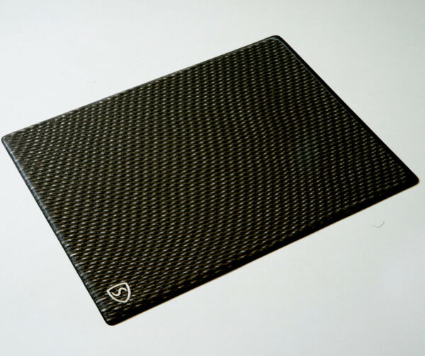 Midnight Black SYB laptop pad provides shielding - RF shielding from Wifi and bluetooth, ELF from AC power charger, heat