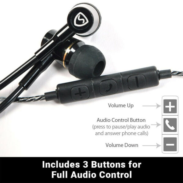 SYB Airtube headset - EMF, WIFI, 5G, 4G, 3G Protection EMF protection 3 button volume controls, full audio control