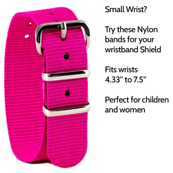 Pink  Small wrist Nylon band