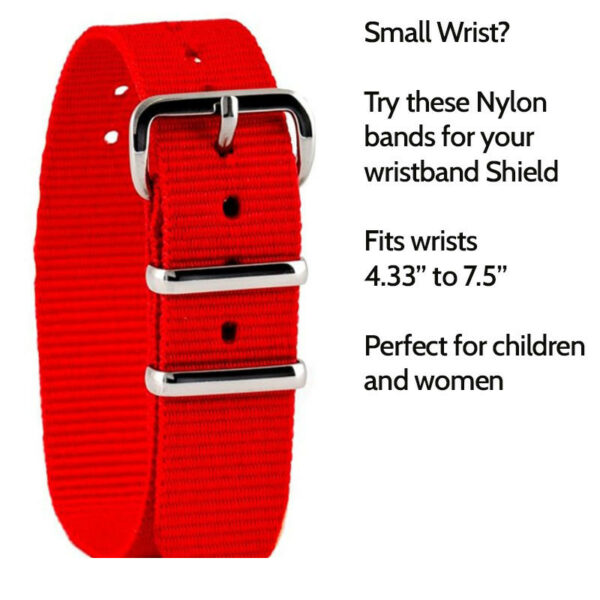 Red  Small wrist Nylon band