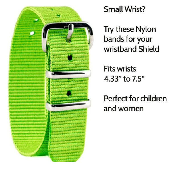 Lime Green  Small wrist Nylon band