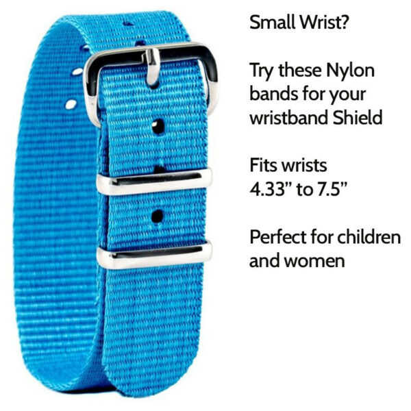 Bright Blue  Small wrist Nylon band