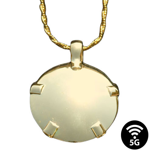 Ultimate Round Pendant - 14K Gold -  Level 4 Yellow Gold with Yellow Gold Tabs - All 14K Yellow Gold - May be special order 14-21 days