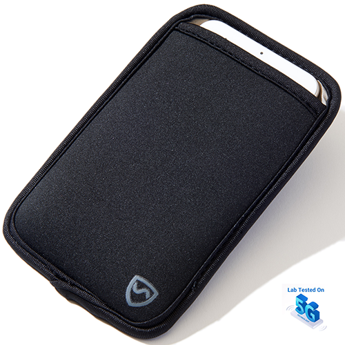 SYB - Pouch for 3G, 4G, 5G Cellphone Radiation Protection Black XL: Phones up to 3.25