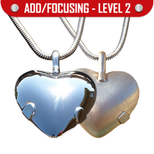 Heart Level 2 Sterling Silver BioElectric Shield EMf blocker, EMF Protection Pendant - polished or satin finish