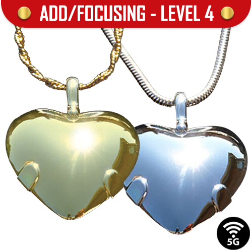 Level 4 BioElectric Ultimate Energy Protection Shield - Heart 14k Gold EMF blocker Jewelry Pendant EMf protection Empaths HSP Personal Energy protection