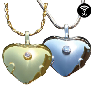 Level 5 BioElectric Ultimate Energy Protection Diamond Heart - 14k Yellow Gold or white gold