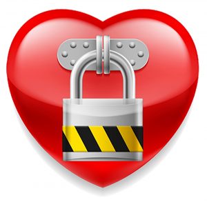 heart with lock