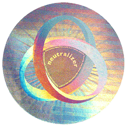 Aulterra EMF Neutralizer disk with mobius strip image